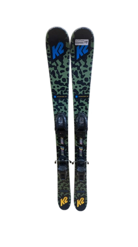 K2 Skis Poacher Jr Green Camo Used 119 cm
