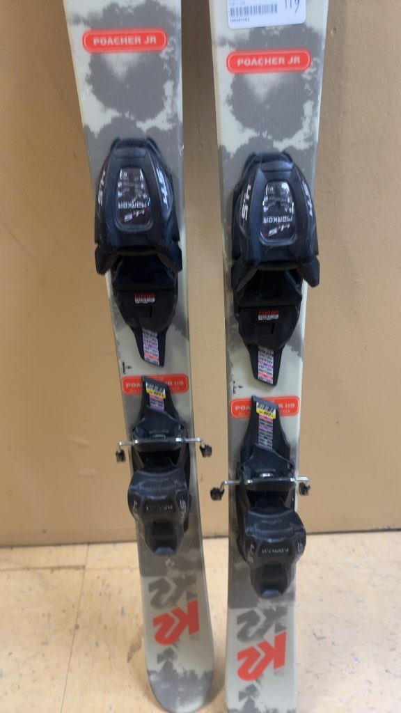 K2 Skis Poacher Jr with Marker 4.5 Bindings Used 119 cm