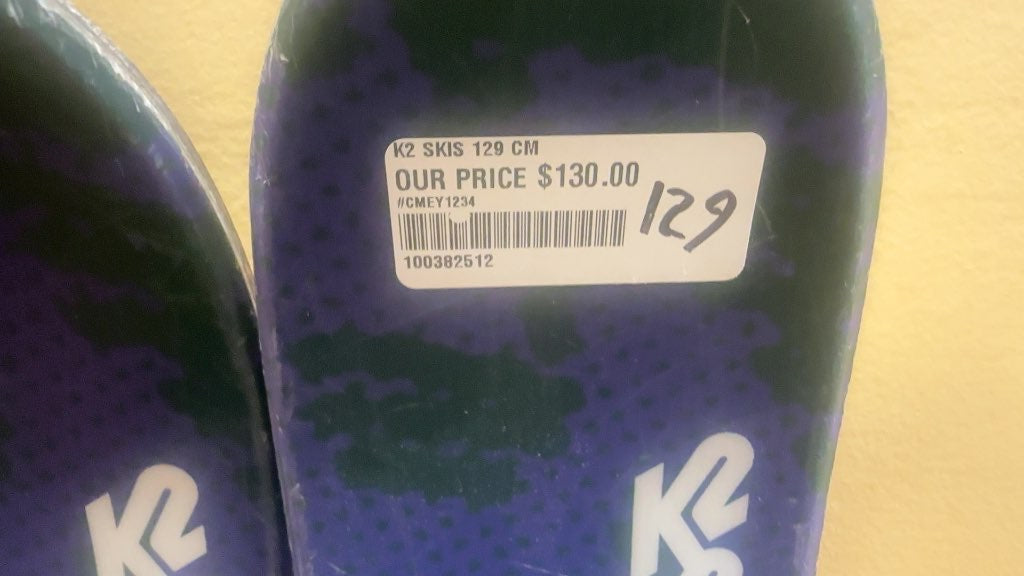 K2 Skis with Marker 7.0 Bindings Used 129cm