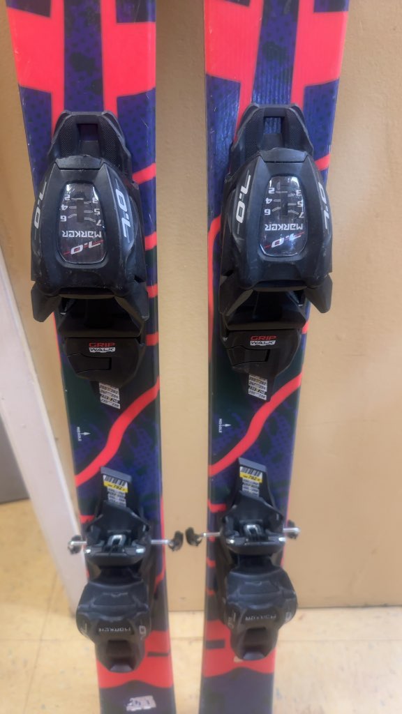 K2 Skis with Marker 7.0 Bindings Used 129cm