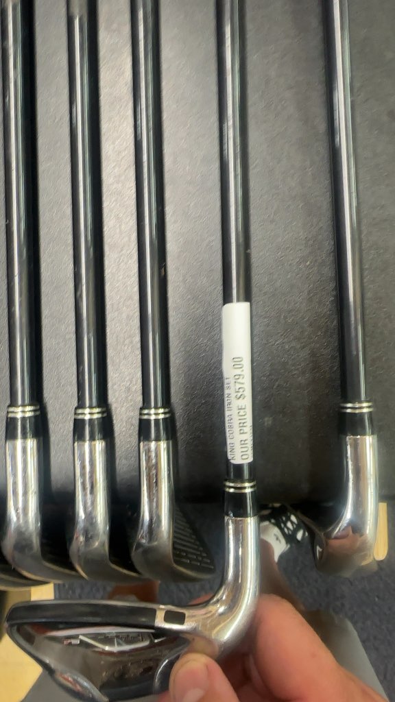 King Cobra S9 Iron Set 4-GW Graphite
(Missing a 5 iron)