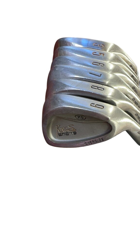 King Snake Iron Set Oversize Graphite Regular Flex Used 3, 5-9
