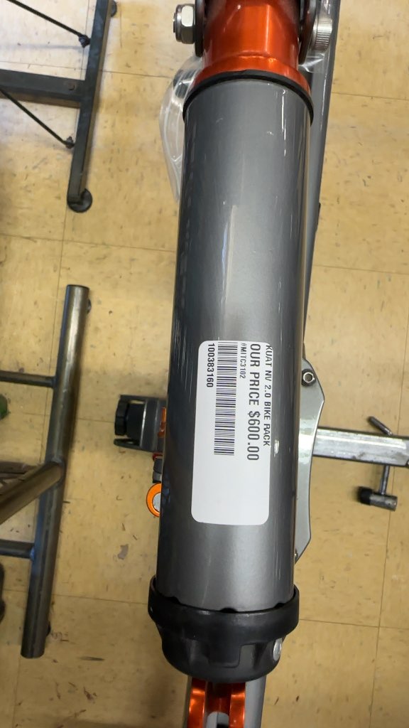 Kuat Hitch Bike Rack NV 2.0 Grey/Orange Used 2-Bike