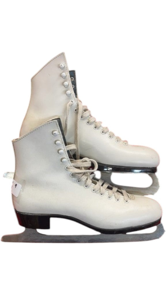 Lange Figure Skates Classic White Used Size 9
