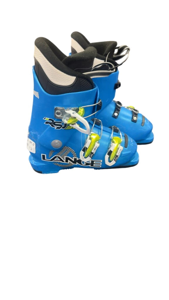 Lange RSJ 50 Junior Ski Boots Blue Used Size 19.5