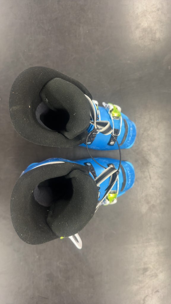 Lange RSJ 50 Junior Ski Boots Blue Used Size 19.5