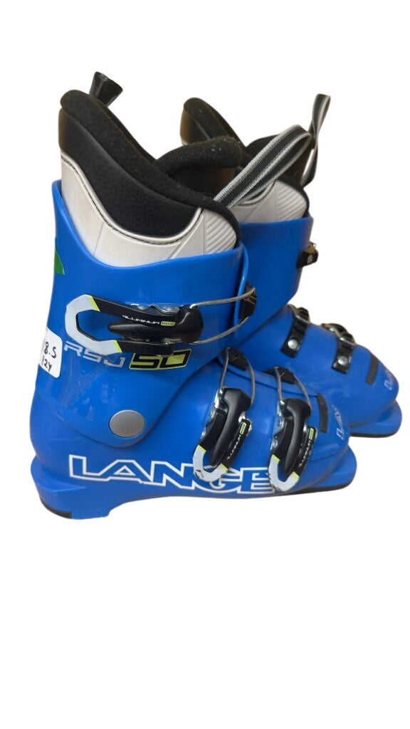 Lange RSJ 50 Kids Ski Boots Blue Used Size 18.5