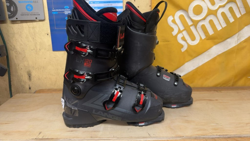 Lange Ski Boots LX 120 HV Black very Good Condition Size 25.5
