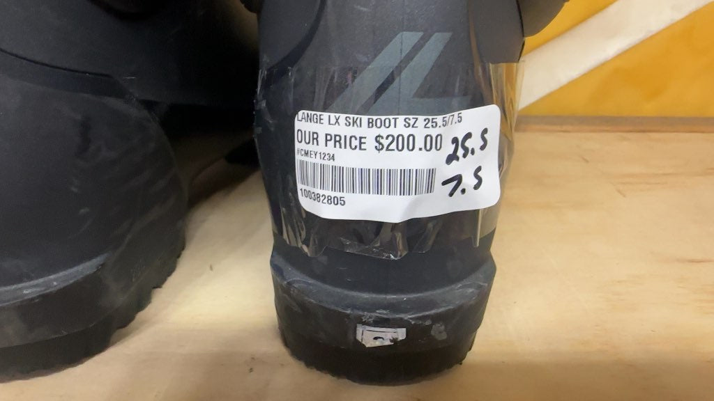 Lange Ski Boots LX 120 HV Black very Good Condition Size 25.5