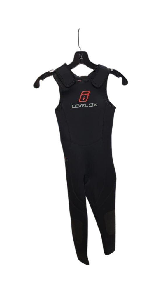 Level Six Youth Farmer John Wetsuit Black Size 8