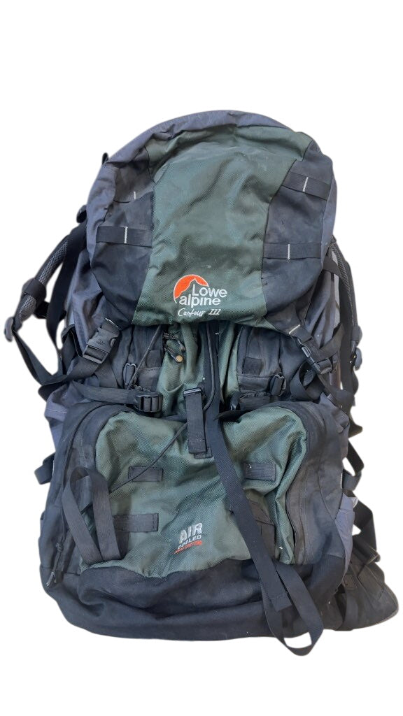 Lowe Alpine Hiking Backpack Contour III Green/Black Used