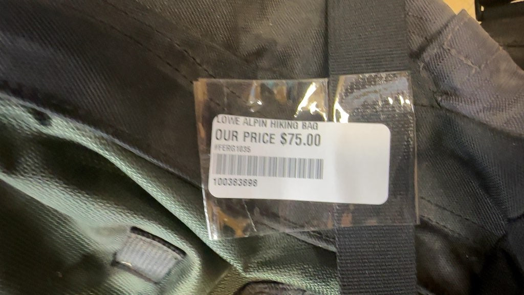 Lowe Alpine Hiking Backpack Contour III Green/Black Used