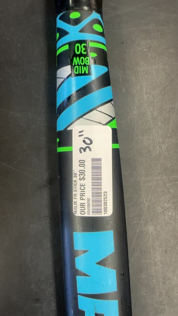 Malik Field Hockey Stick Mid Bow Wood Used 30"
