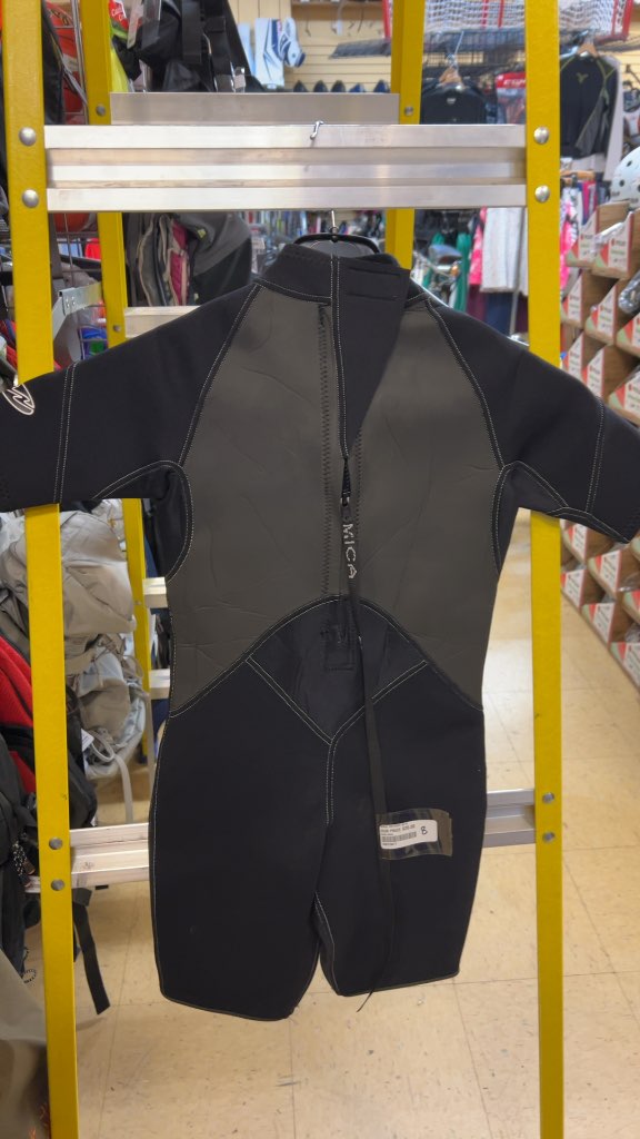 Mica Shorty Wetsuit Black/Grey Size 8