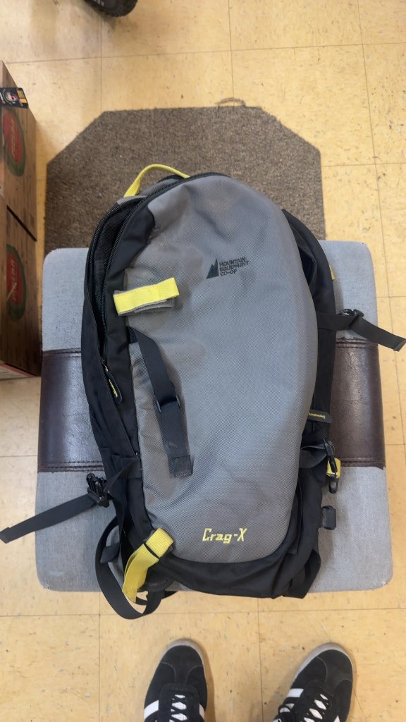 Mountain Equipment Co-op Crag-X Climbing Backpack Grey/Black Used