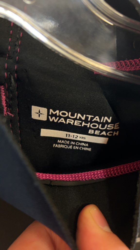 Mountain Warehouse Beach Junior Shorty Wetsuit Navy/Pink Good Condition 11-12 Yrs