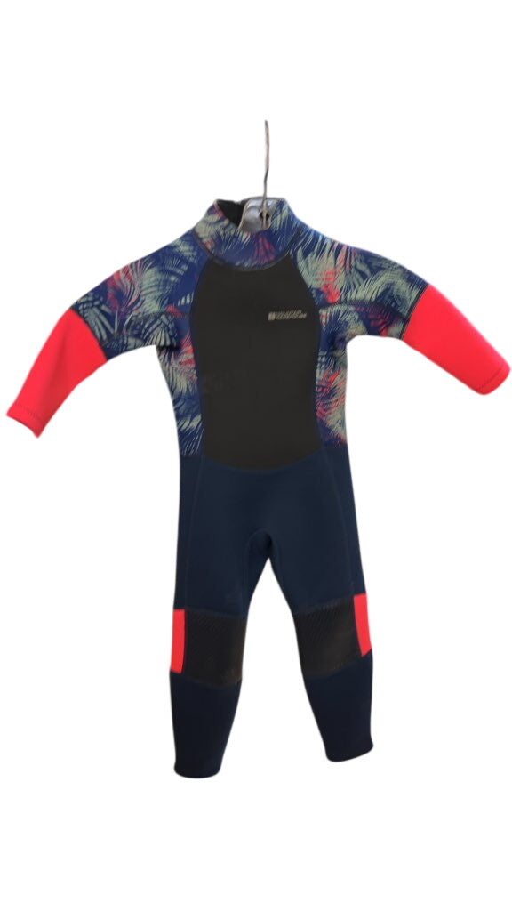 Mountain Warehouse Kids Full Body Wetsuit Navy/Pink Size 3-4