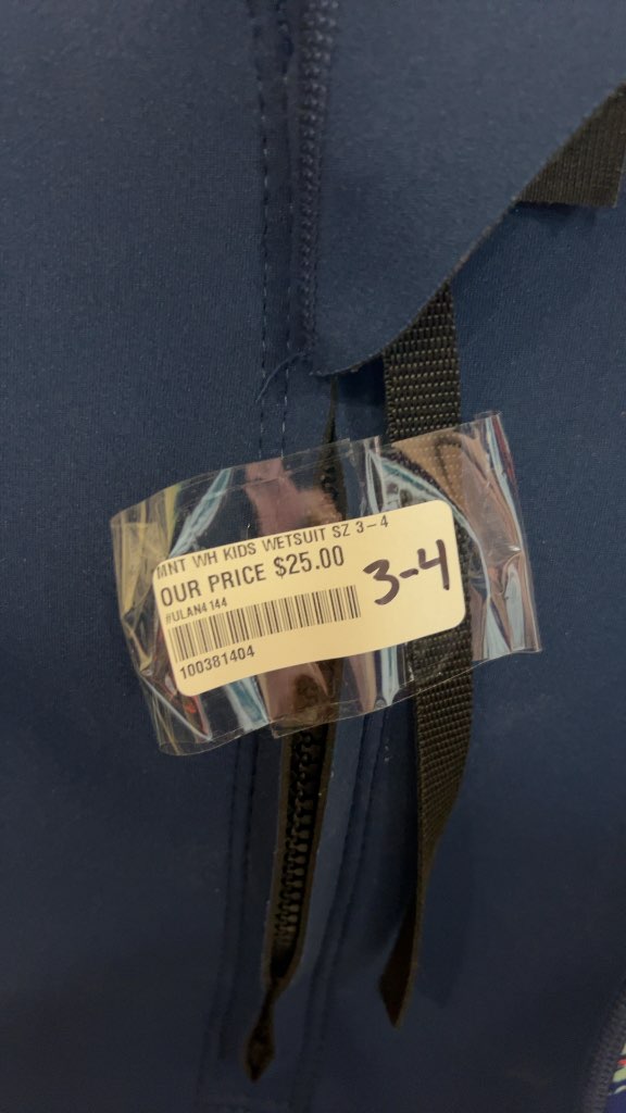 Mountain Warehouse Kids Full Body Wetsuit Navy/Pink Size 3-4