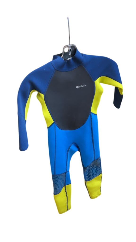 Mountain Warehouse Kids Wetsuit Beach Blue/Yellow Good Condition 7-8 Years