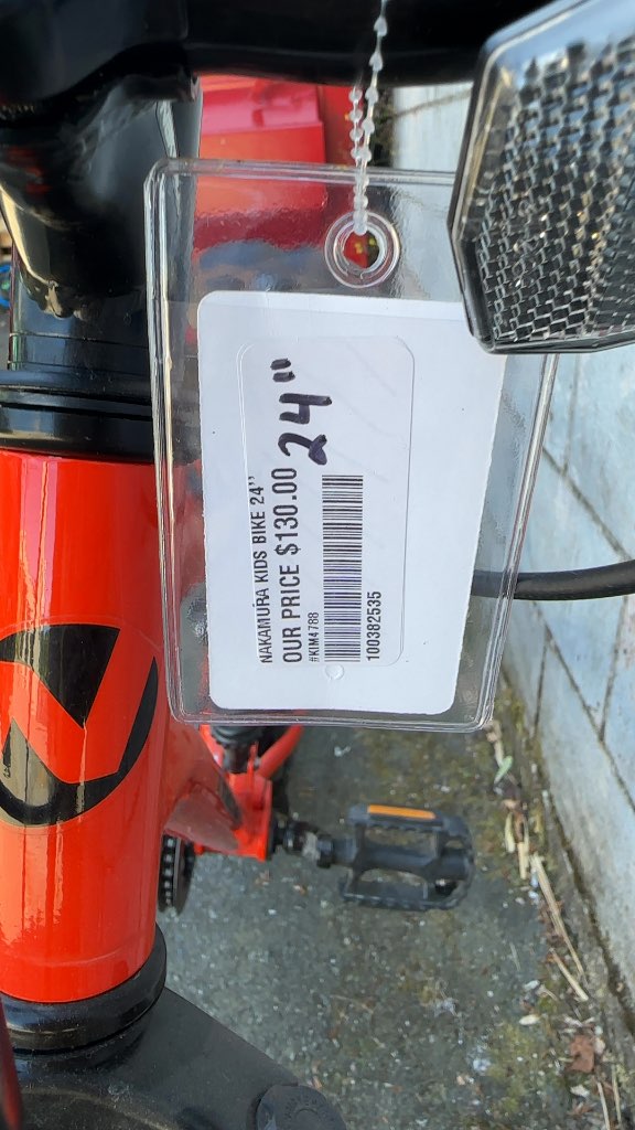 Nakamura Monster Kids Mountain Bike Orange Used 24"