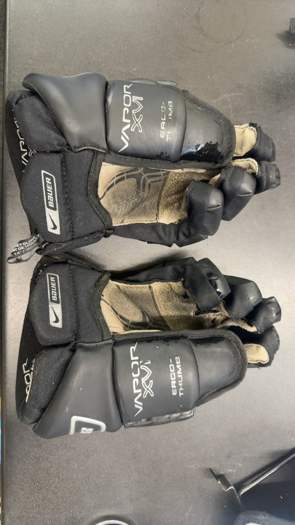 Nike Bauer Vapor XVI Hockey Gloves Used 14" Black