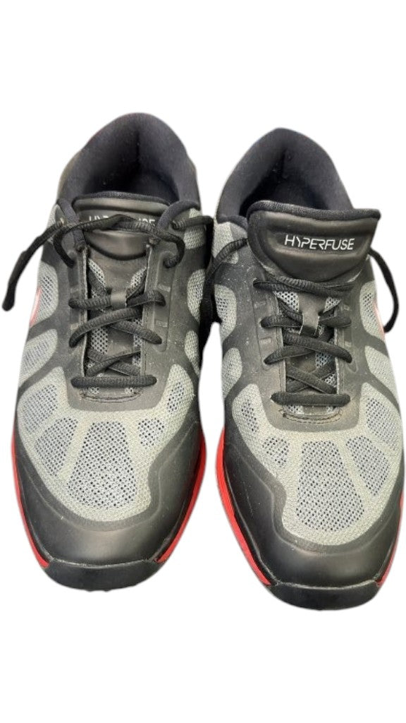 Nike Golf Shoes Hyperfuse Black Grey Red Size 9.5