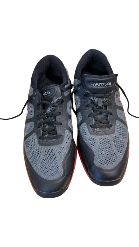 Nike Golf Shoes Hyperfuse Grey Black Red Good Condition Size 9.5