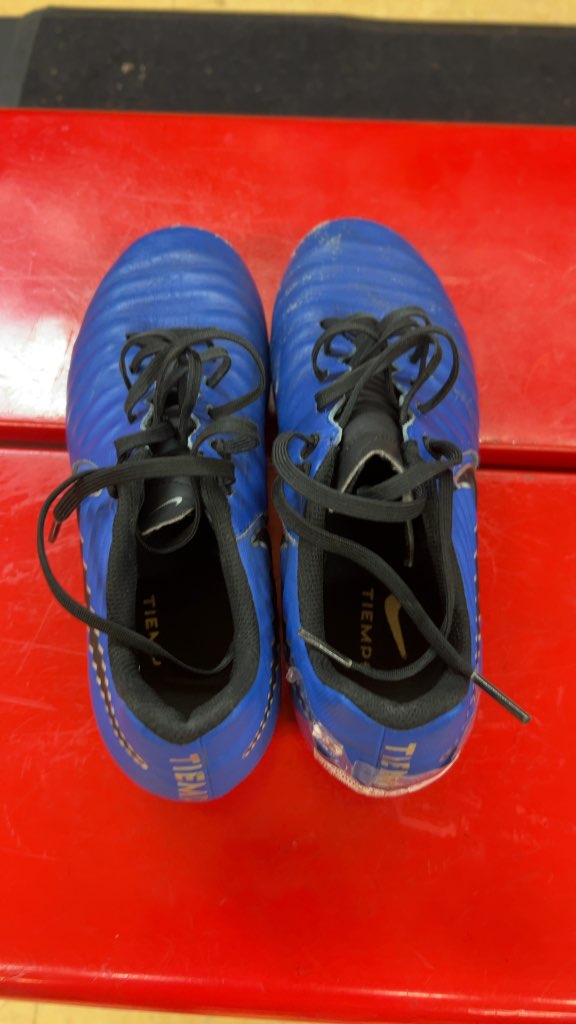 Nike Soccer Cleats Tiempo Blue Used Size 6.5