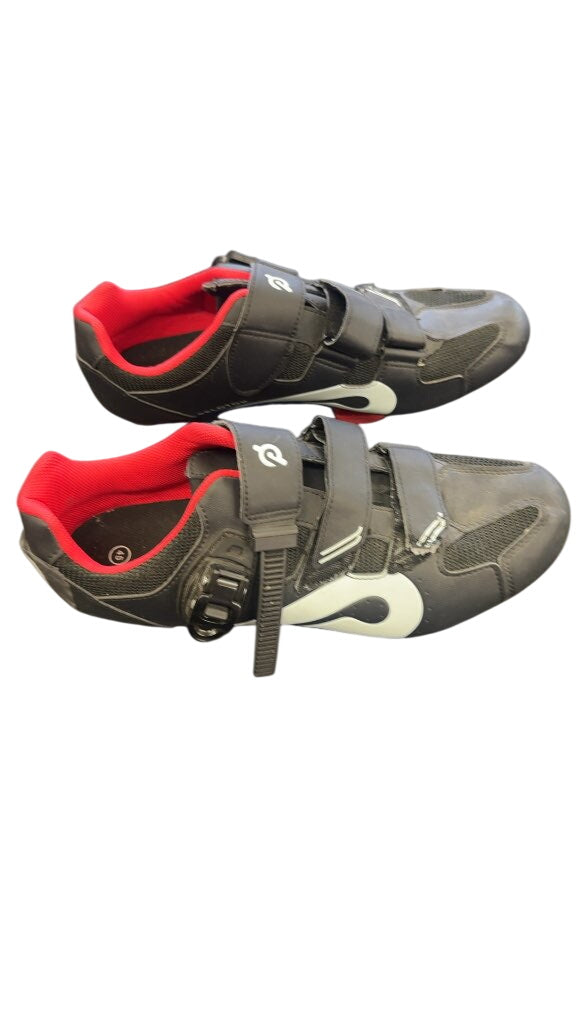 Peloton Cycling Shoes Black/Red very Good Condition Size 12