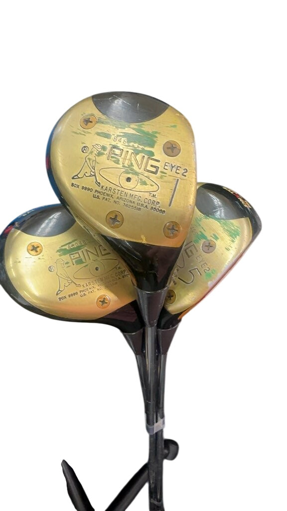PING Wood Golf Club Set EYE2 1, 3, 5 Woods Used
Absolute classic woods