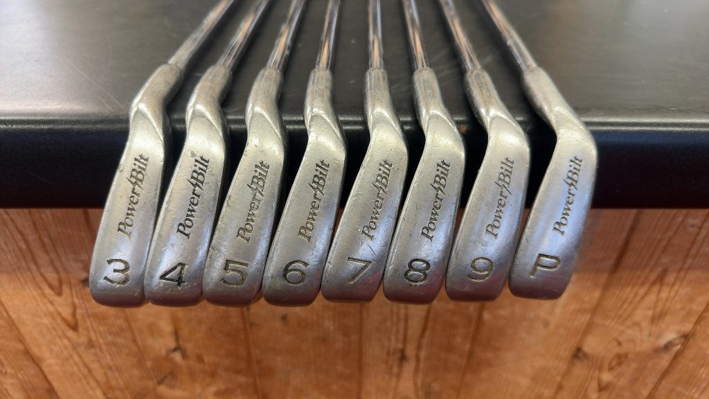 PowerBilt Powerized 125MR Iron Set 3-PW Regular Flex Steel Used