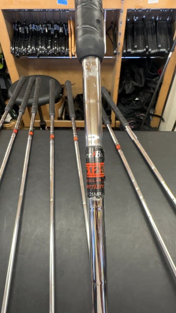 PowerBilt Powerized 125MR Iron Set 3-PW Regular Flex Steel Used