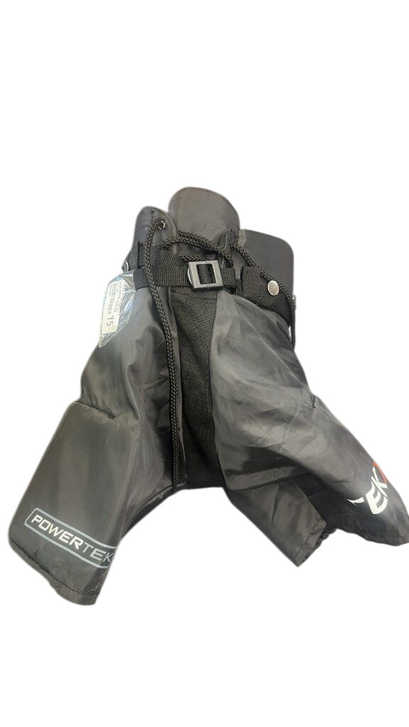 Powertek Hockey Pants Youth Small Black Very Good Condition