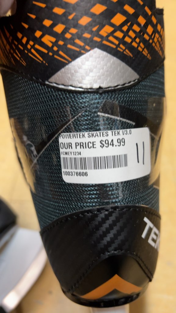 Powertek Tek V3.0 Hockey Skates Senior Size 11