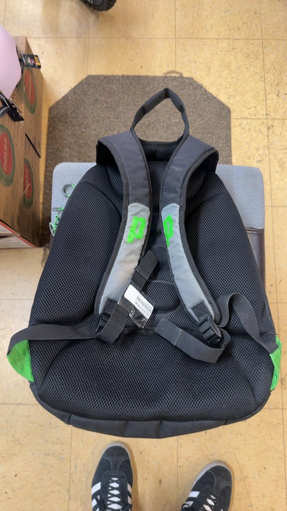 Prince Racket Sports Backpack Green/Black Good Condition