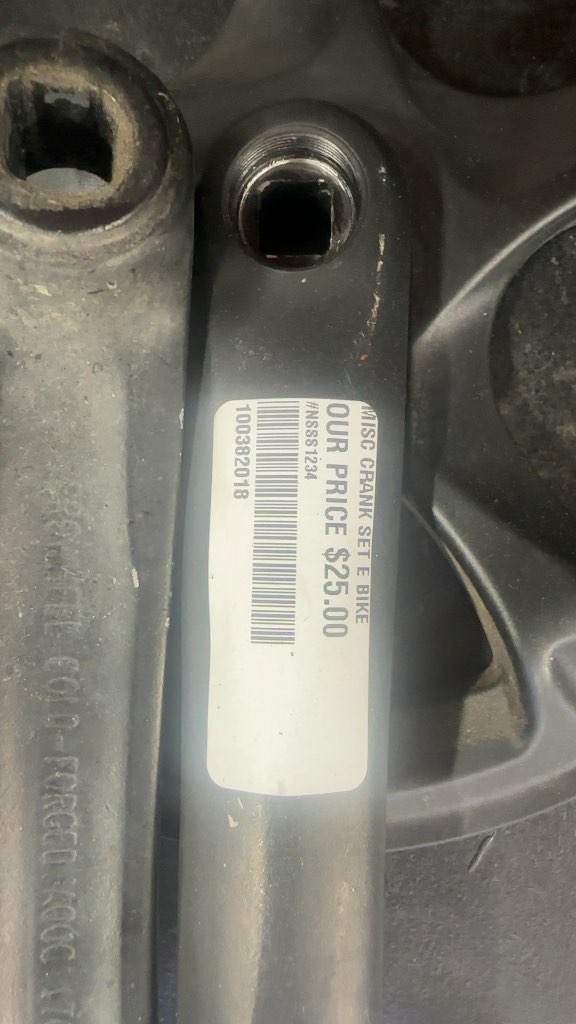 Prowheel Bicycle Crankset A00C Cold-Forged Used 170mm