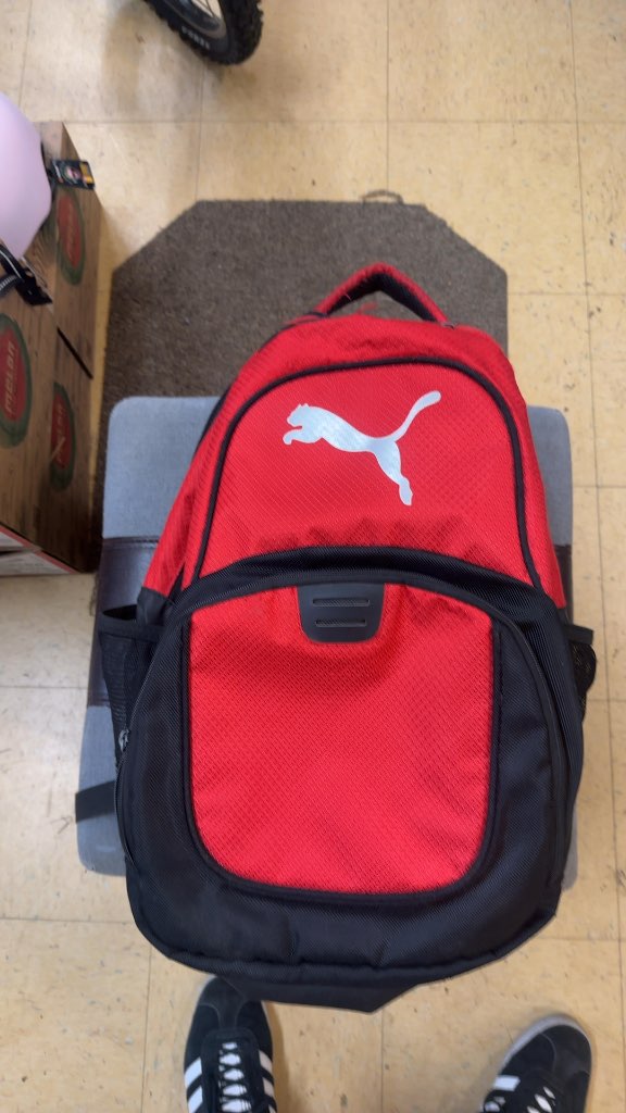 Puma Athletic Backpack Red and Black Good Condition