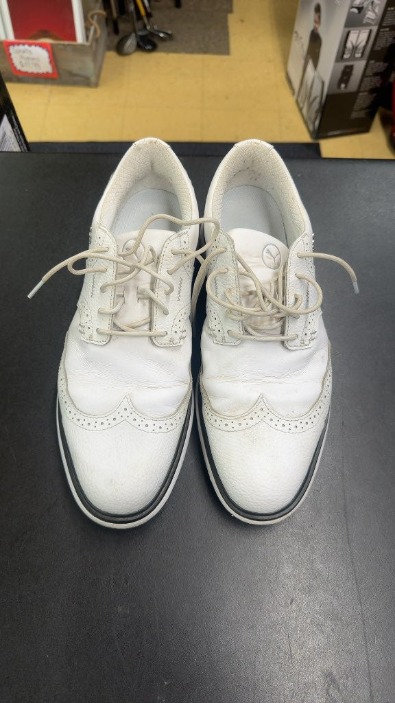 Puma Golf Shoes Wingtip Brogue White Size 11.5
