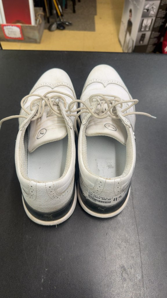 Puma Golf Shoes Wingtip Brogue White Size 11.5
