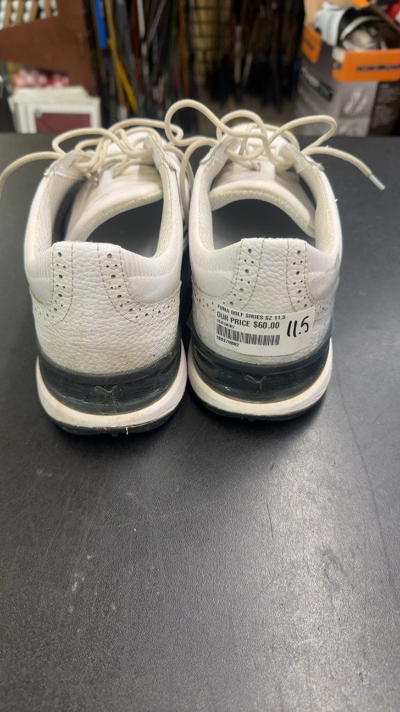 Puma Golf Shoes Wingtip Brogue White Size 11.5