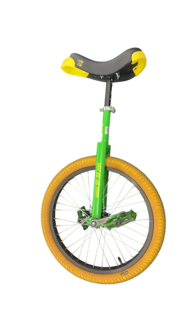 QU-AX "Only One" Unicycle - Green/Yellow