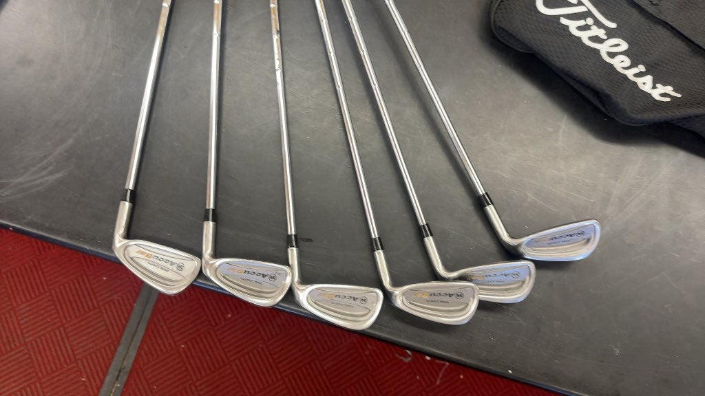 RAM Iron Set AccuBar 4-PW Used(missing 5 iron) new grips on them.