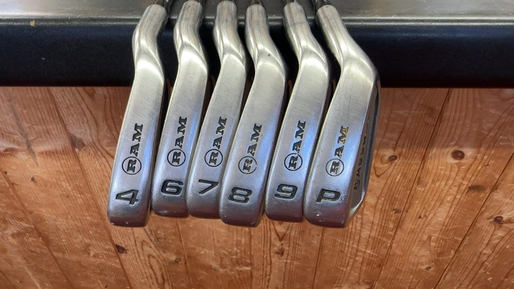 RAM Iron Set AccuBar 4-PW Used(missing 5 iron) new grips on them.