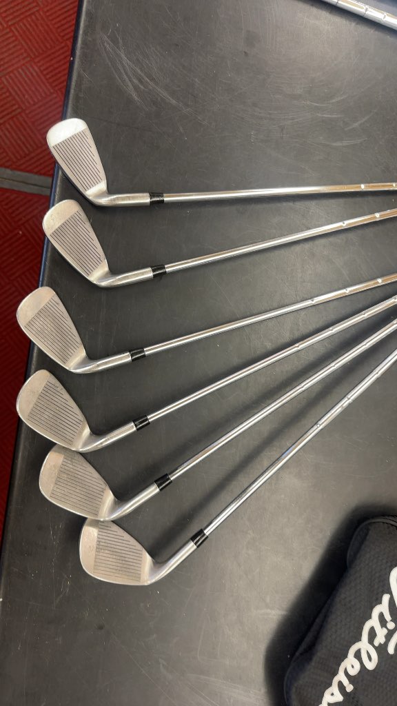 RAM Iron Set AccuBar 4-PW Used(missing 5 iron) new grips on them.
