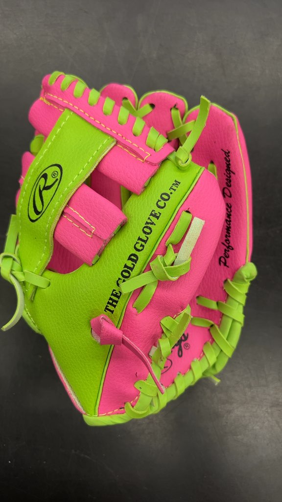 Rawlings Baseball Glove Players Series PL85 Pink/Green 8.5"