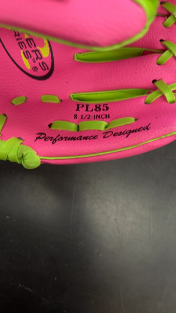 Rawlings Baseball Glove Players Series PL85 Pink/Green 8.5"
