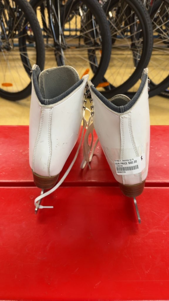 Riedell Allure XP Figure Skates White Used Size 8