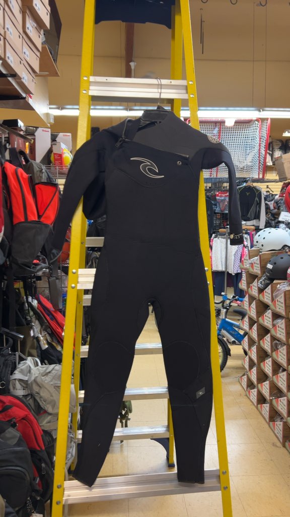 Rip Curl Flashbomb 5/3 Chest Zip Wetsuit Black Size 10 Junior
