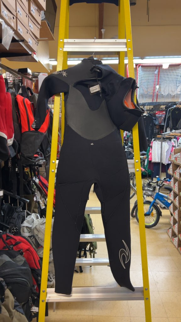 Rip Curl Flashbomb 5/3 Chest Zip Wetsuit Black Size 10 Junior
