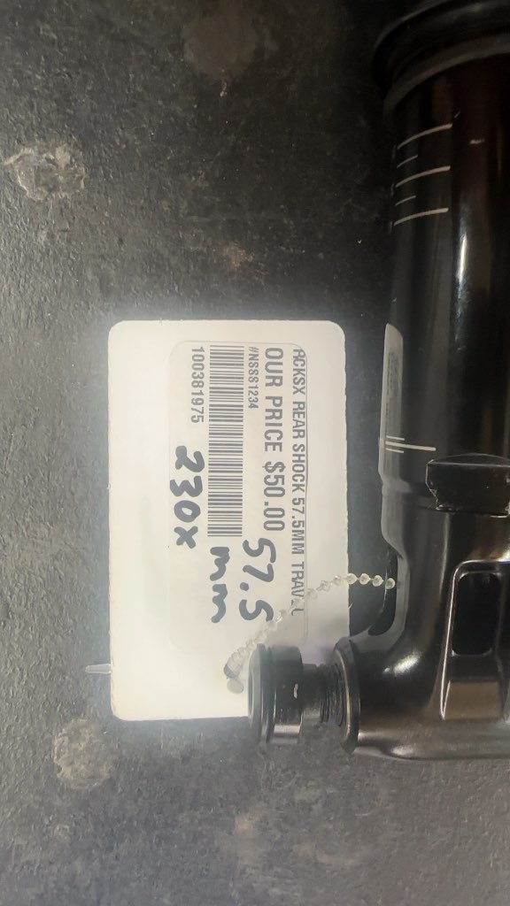 RockShox Deluxe Re:aktiv Rear Shock 230x57.5mm Used